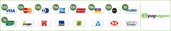 Formas de Pagamento do MegaFormiga - UOL PagSeguro - Todos os cart�es em at� 18 vezes