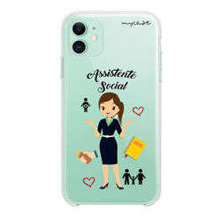 Capa para celular - Assistente Social - mulher