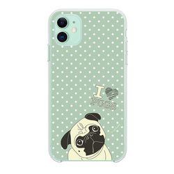 Capa para celular - I Love Pugs