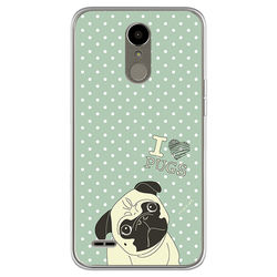 Capa para celular - I Love Pugs