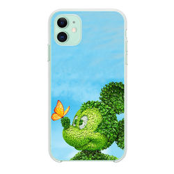 Capa para Celular - Mickey | Folhas verdes