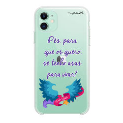 Capa para Celular - Frida Kahlo - Pés, para que os quero, se tenho asas para voar?