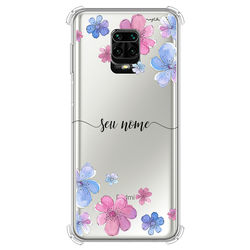 Capa para celular - Flores | Com Nome Manuscrito