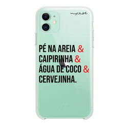 Capa para celular - Pé na areia...