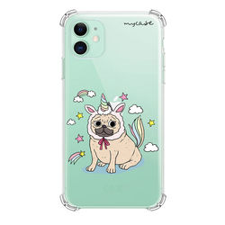 Capa para celular - Pug Vestido de Unicórnio