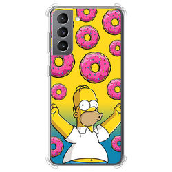 Capa para celular - Simpson | Homer e Donuts