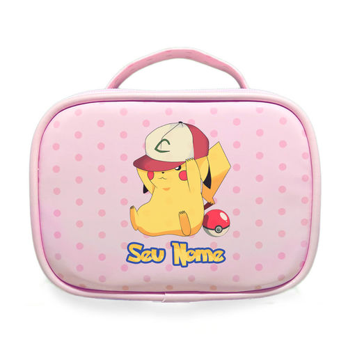 Necessaire - Pokemon - Pikachu - com nome